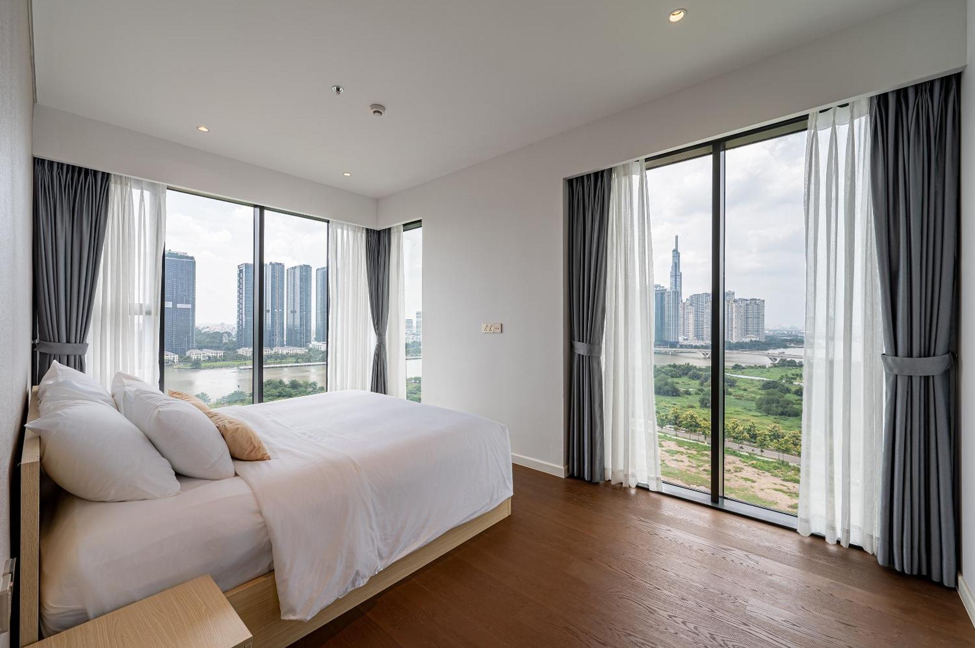 Metropole Thu Thiem Apartment โฮจิมินห์ซิตี้ ภายนอก รูปภาพ