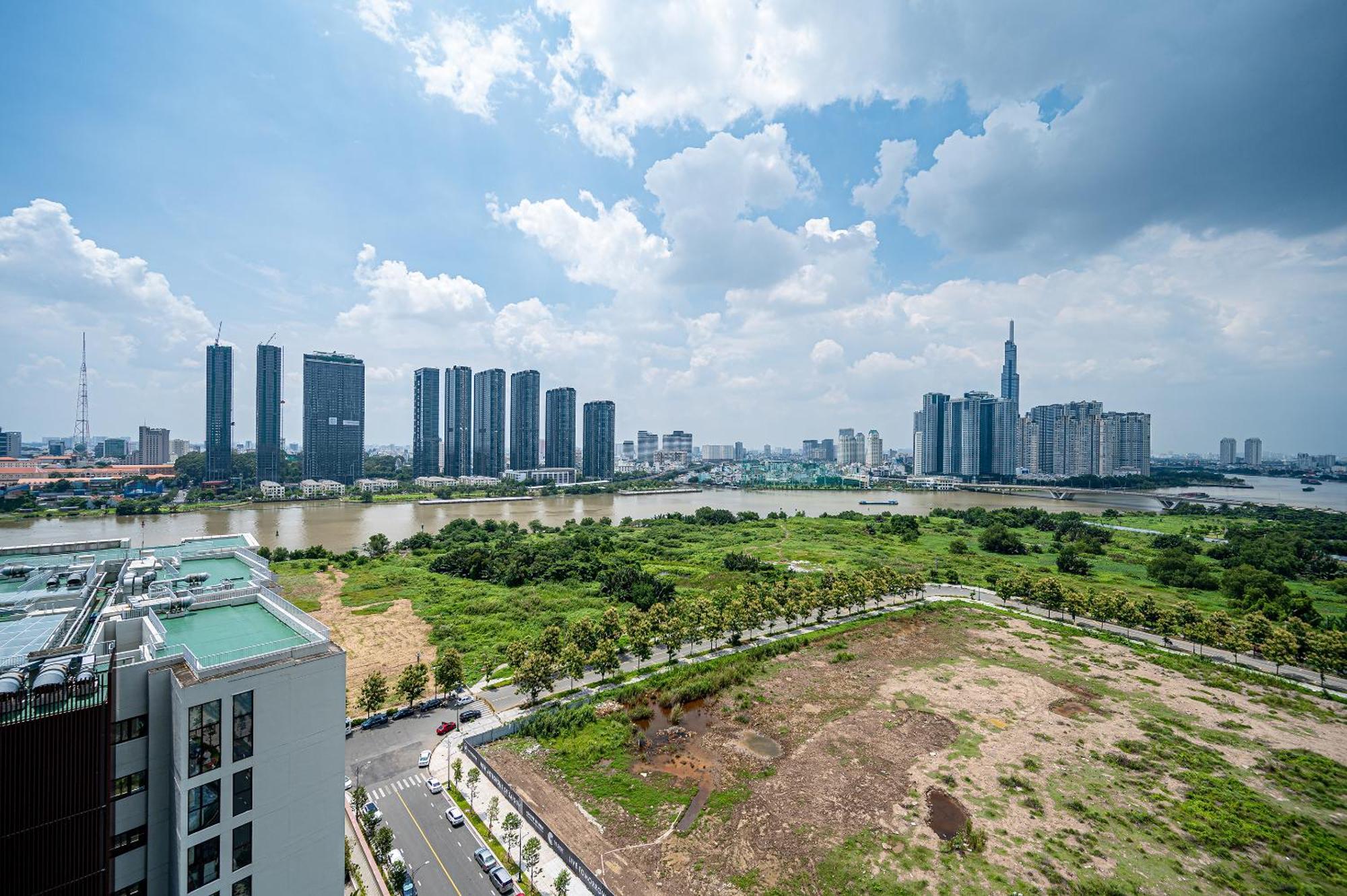 Metropole Thu Thiem Apartment โฮจิมินห์ซิตี้ ภายนอก รูปภาพ